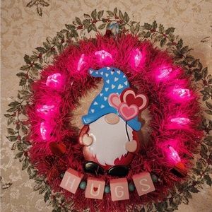 Hot Pink Light Up Valentine’s Day Wreath!